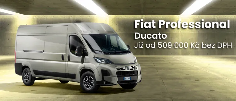 Fiat Professional Ducato již od 519 000 Kč bez DPH