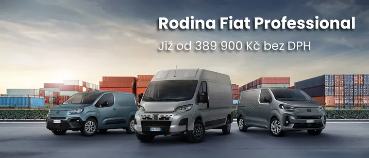 Rodina Fiat Professional již od 419 900 Kč bez DPH